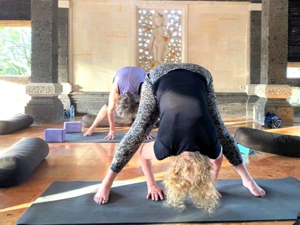 Morning yoga class on Yoga and wellness retreats in Bali