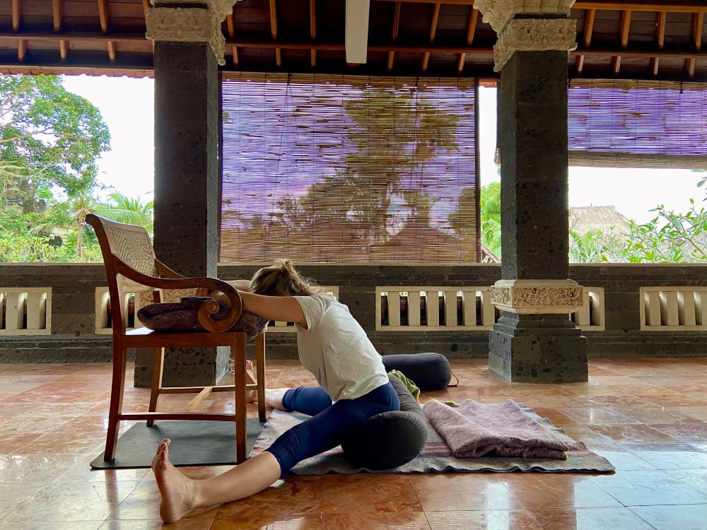 Jessie yoga in Bali